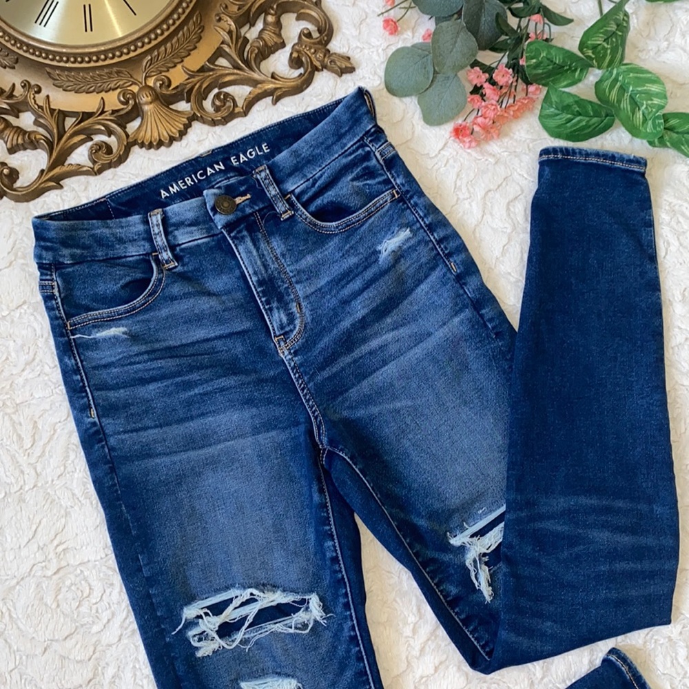 American Eagle Curvy High Rise Jeggings size 4 Next Level Stretch